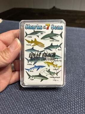 Sharks of the 7 Seas Folly Beach South Carolina Souvenir Playing Cards